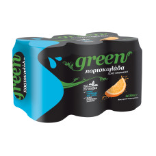 GREEN COLA Πορτοκαλάδα Χωρίς Ανθρακικό Κουτί (5+1) 330cc